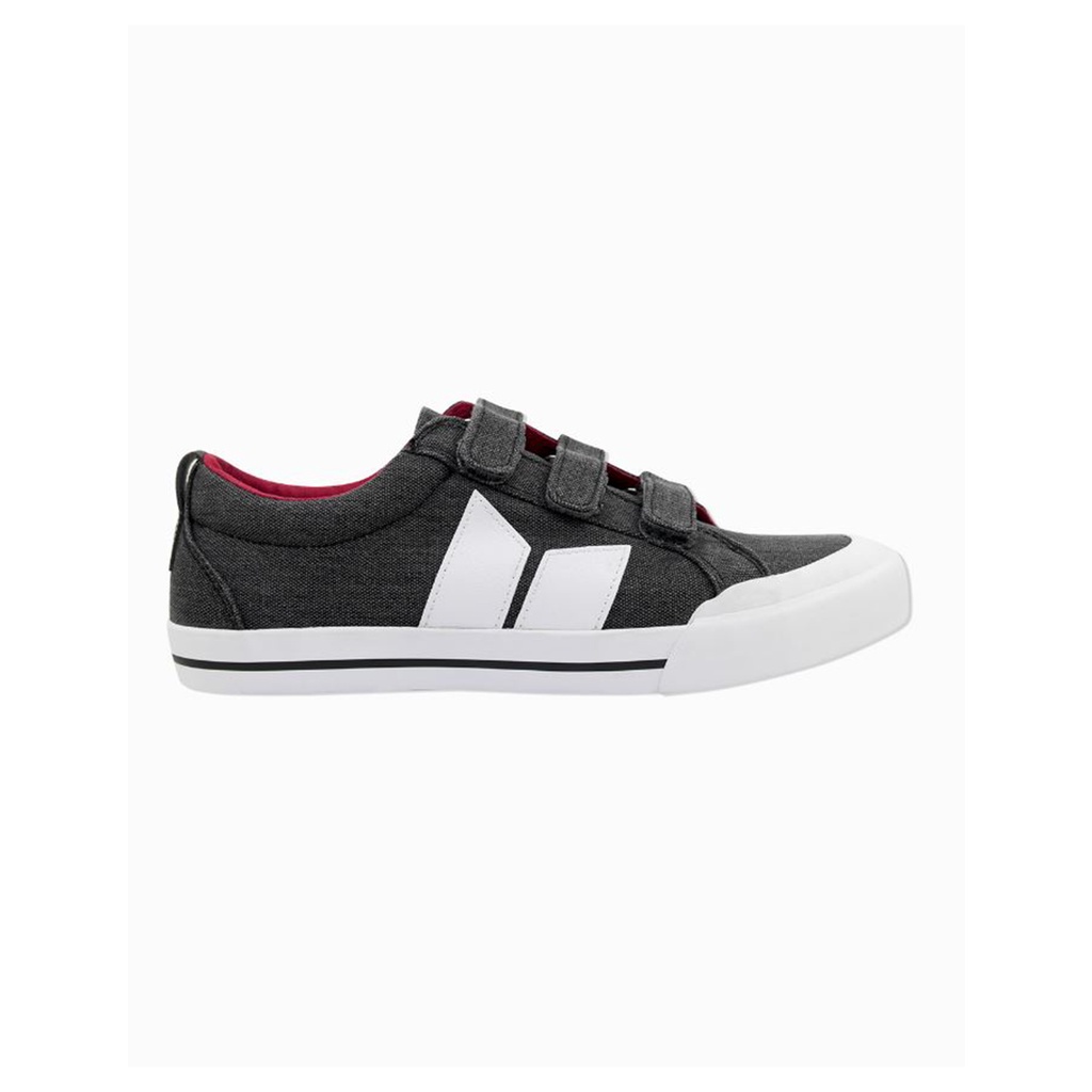 SEPATU MACBETH FOOTWEAR | ELIOT VELCRO  DARK GREY MUTE RED