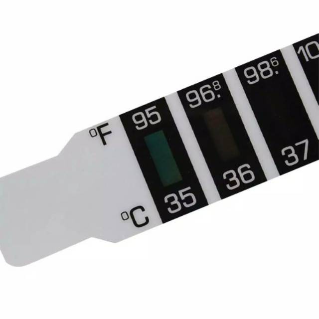 Thermometer Sticky Head Temperature Meter Reusable Flexible LCD Color Change Baby Forehead