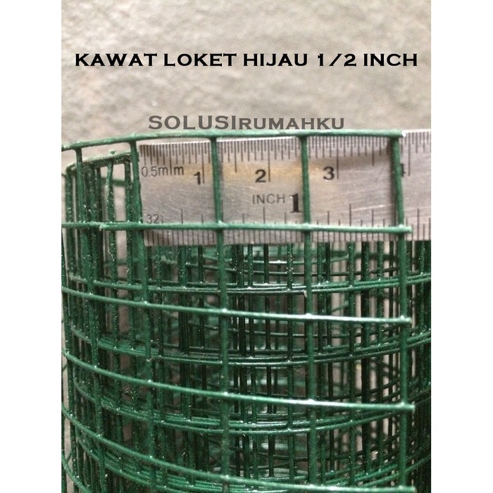 1 ROL Ram Kawat Loket HIJAU 1/2 inch ANTI KARAT Kotak 1cm Nyamuk Tikus