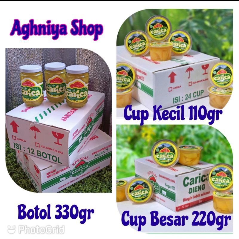 Carica Manisan Khas Dieng Botol dan Cup