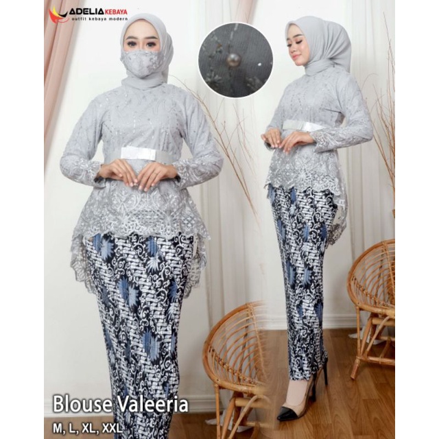 KEBAYA ORIGINAL//KEBAYA MODERN//KEBAYA VALEERIA-AURORA TULLE//Kode ADK