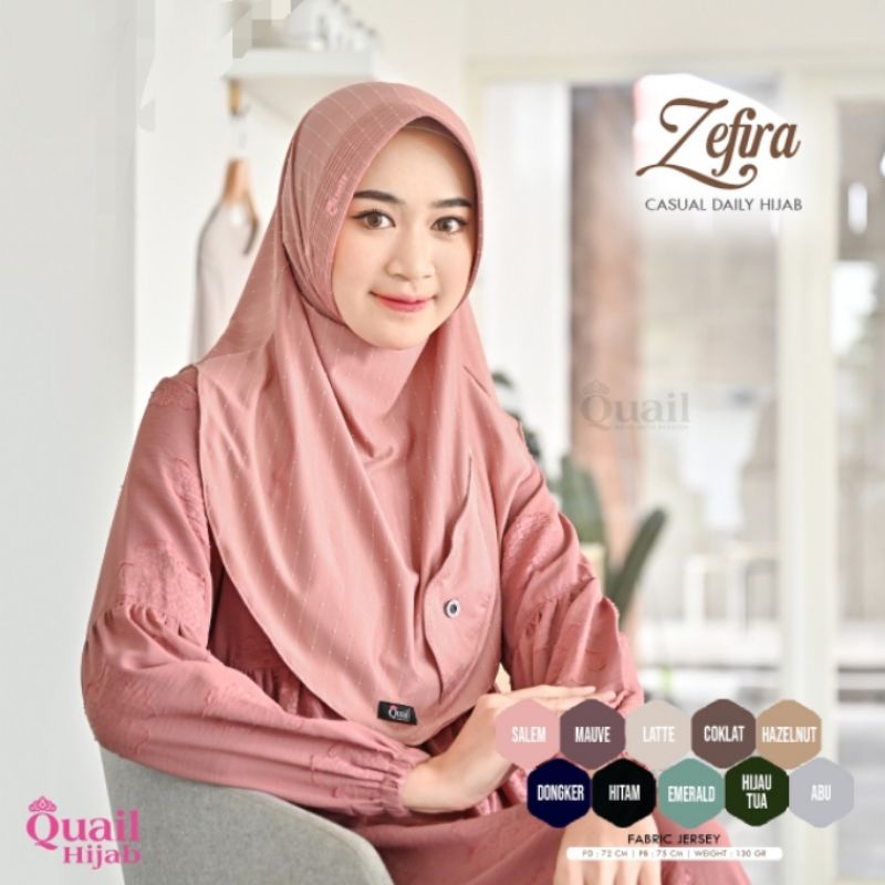 ZEFIRA QUAIL HIJAB DAILY HIJAB PREMIUM HIJAB PESTA