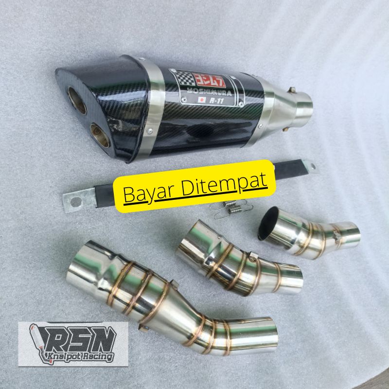 Knalpot Yoshimura R11 double Hole Slip On NINJA 250 FI KARBU NINJA RR MONO Z250 R25 MT25 CBR 150R CB