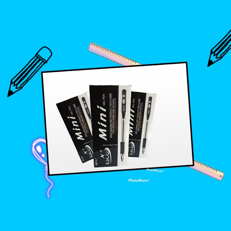 

(12pcs) Bolpen Jell Esco Mini