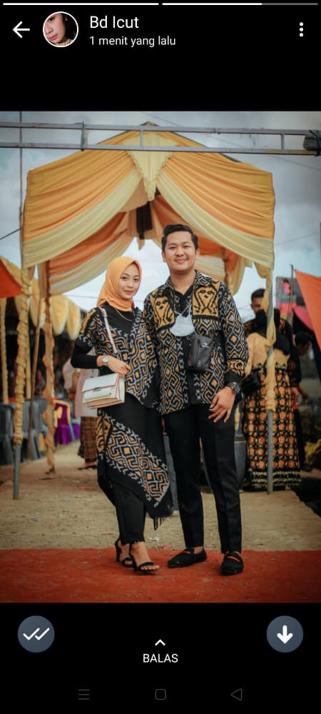 Baju Set Couple Tenun Pria Wanita Etnik Troso Jepara - Baju Tenun Couple - Baju Couple Prewedding 03