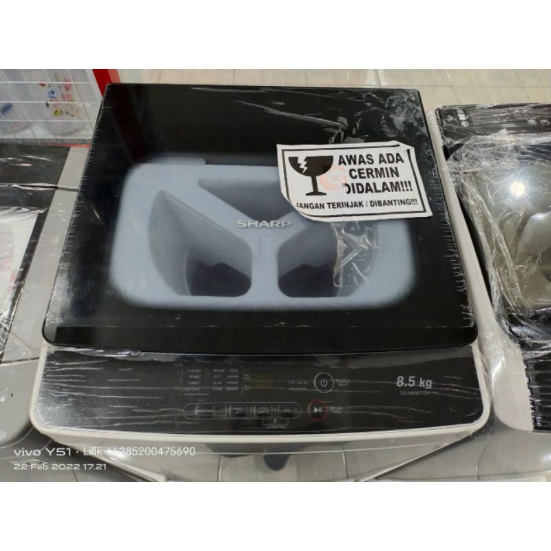 mesin cuci SHARP tabung 1 otomatis