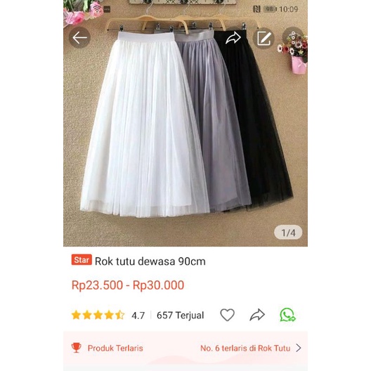 Rok tutu dewasa 90cm