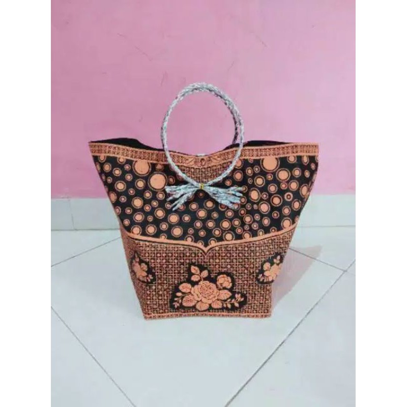 

tas hajatan batik elegan tali bulat spund bond mewah 22