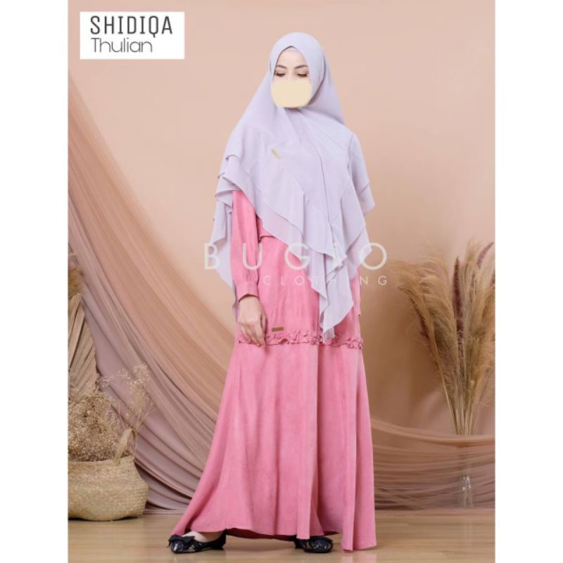 (GAMIS SAJA) SHIDIQA DAILY DRESS SYARI BY BUGIO CLOTHING HIJAB