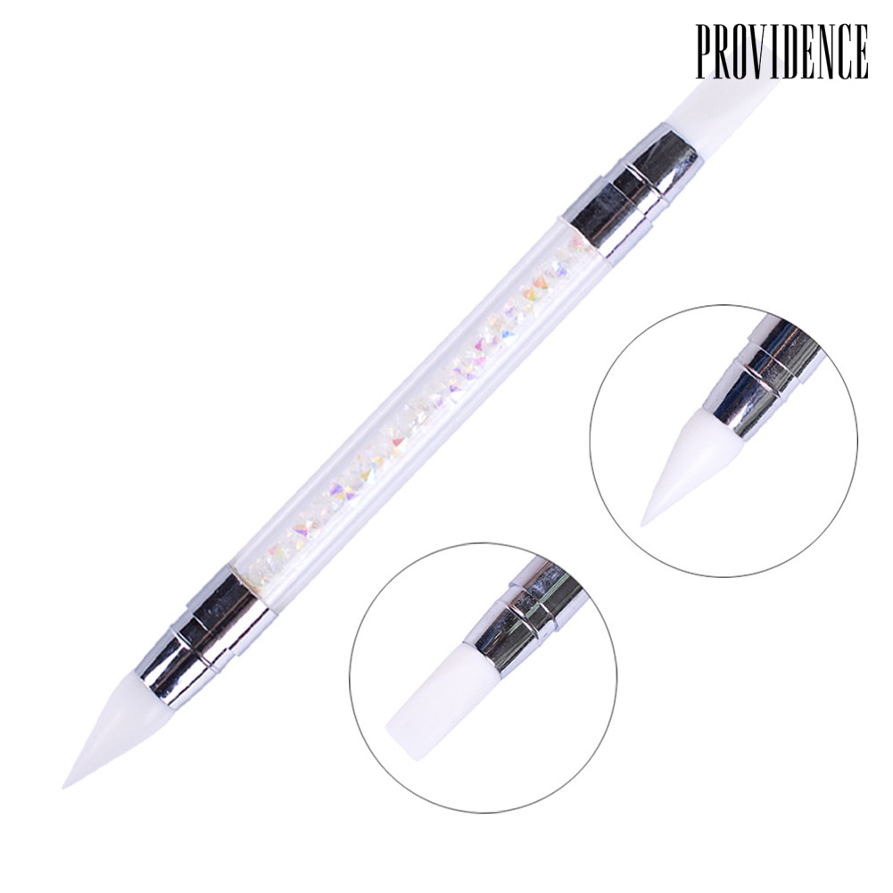 Providence Double Pointed Heads Nail Art Silicone Pencil Rhinestone Beads Studs Picker Tool