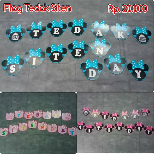 BUNTING FLAG TEDAK SITEN/ FLAG BANNER BABY TEDHAK