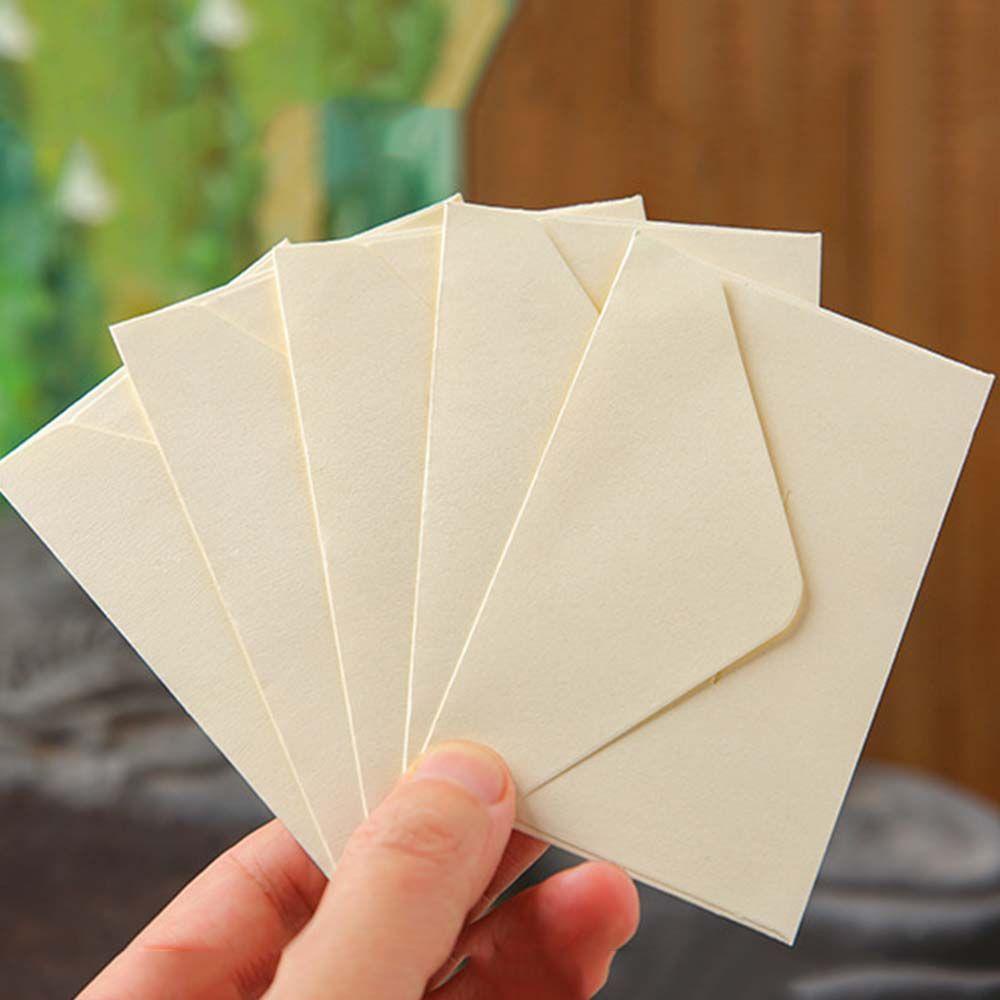 Mxbeauty Amplop Kertas Kecil DIY Hitam Cover Kartu Ucapan Alat Tulis Undangan Pernikahan Surat Kertas Amplop Jendela