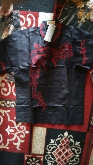 Rama Abang Kemeja Batik Pria Lengan Pendek Reguler M L Xl Xxl