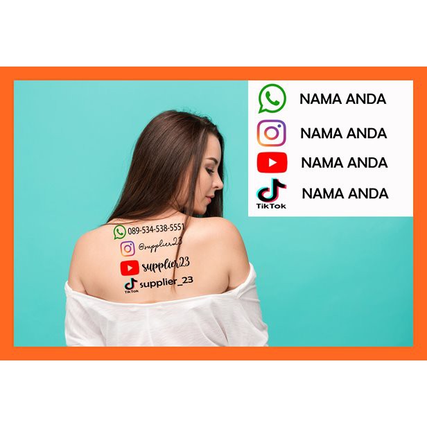 tato temporer custom logo komunitas / tato temporary custom / tatto temporary tulisan / tatoo tempor
