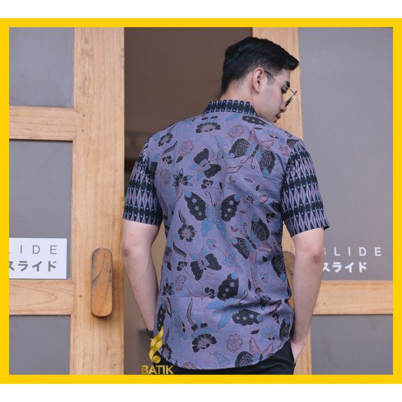 Baju Kemeja Batik Ptia Lengan Pendek Premium Adem Hem Batik Pria Lengan Pendek Terbaru 2021