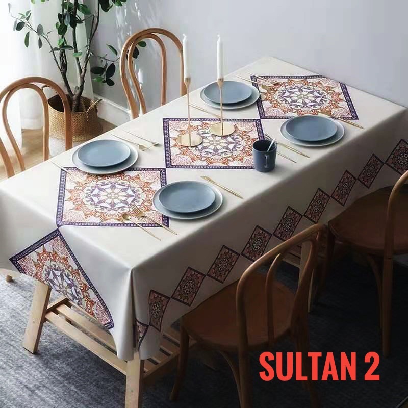 Taplak Meja Sultan ukuran besar tebal PVC Waterproof