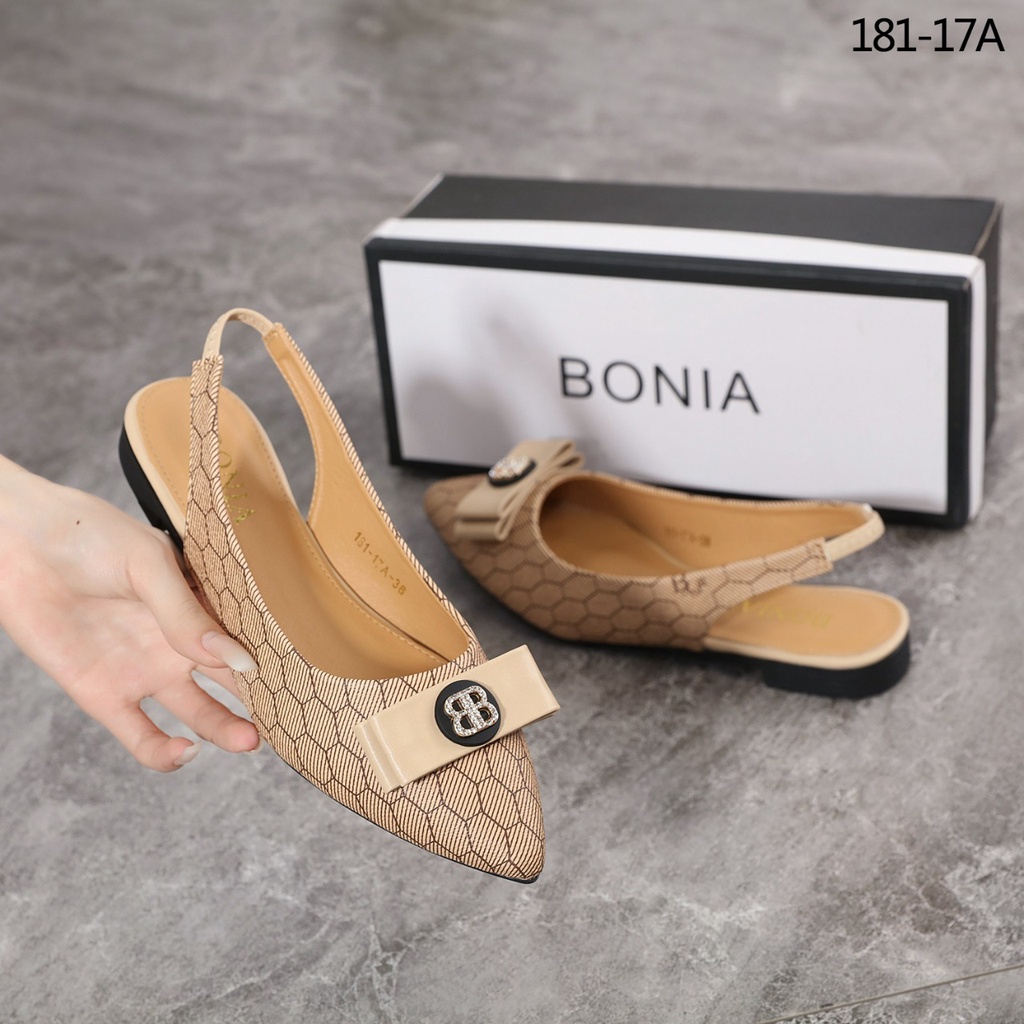 Bonia Monogram Flat Heel Shoes 181-17A