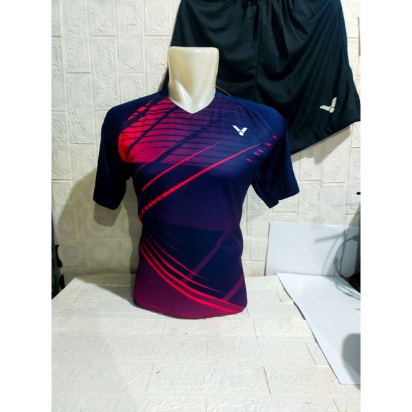 BAJU SETELAN BADMINTON DEWASA VICTOR V142/JERSEY BULUTANGKIS