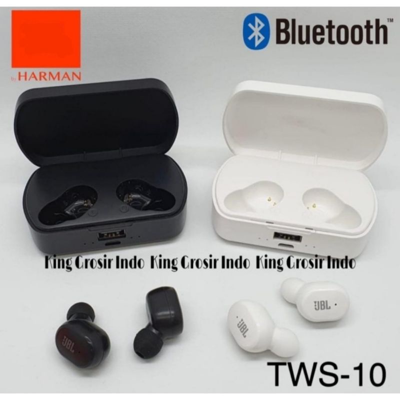 Headset Bluetooth TWS 10 Wireless Earphone TWS10 TWS-10 Touch