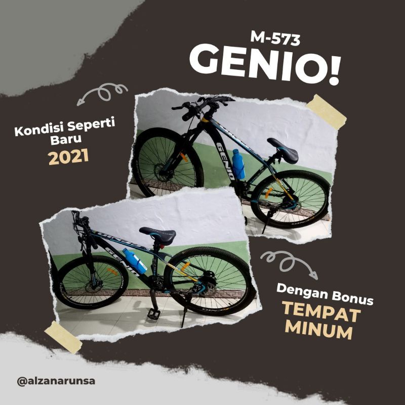 SEPEDA GUNUNG MTB UNITED GENIO M573 ALLOY 27,5 inch SECOND
