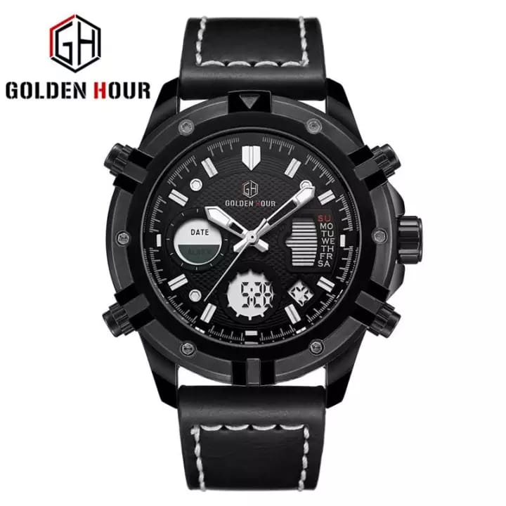 JAM TANGAN DIGITAL PRIA GOLDEN HOUR ORIGINAL REJECT / JAM TANGAN PRIA MEWAH ELEGANT ANTI AIR/WATERPR