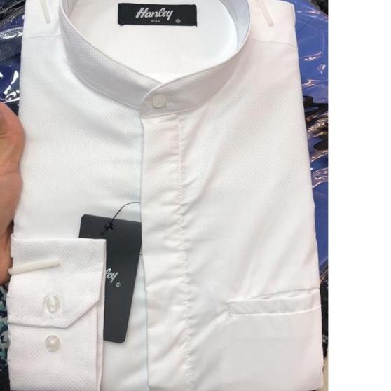 ✴ Ready banyak stok Kemko / kemeja koko harley putih polos panjang ➯