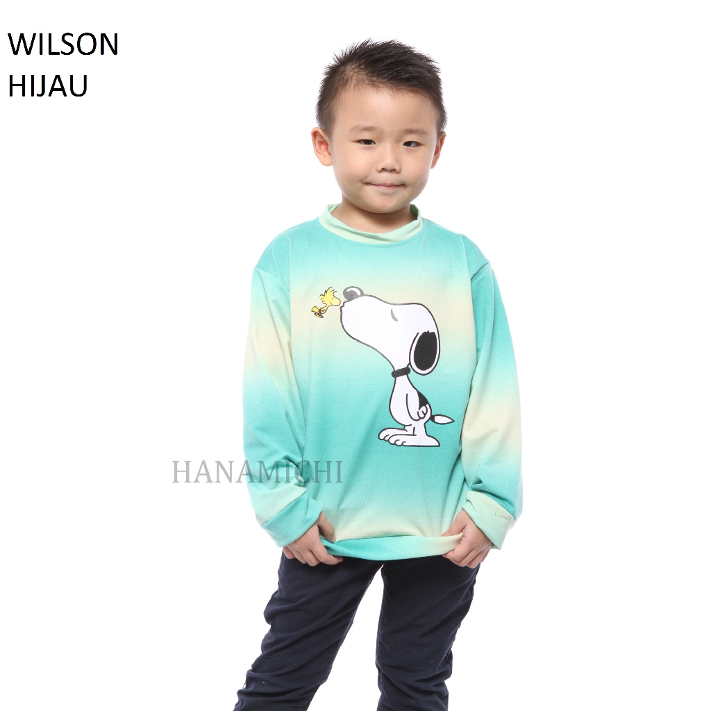 Hanamichi WILSON Baju Sweater Anak Lengan Panjang