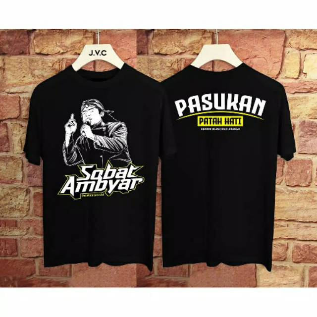 Fourfashion - Kaos Pria Kaos Distro Sobat Ambyar Pasukan Patah hati FN081