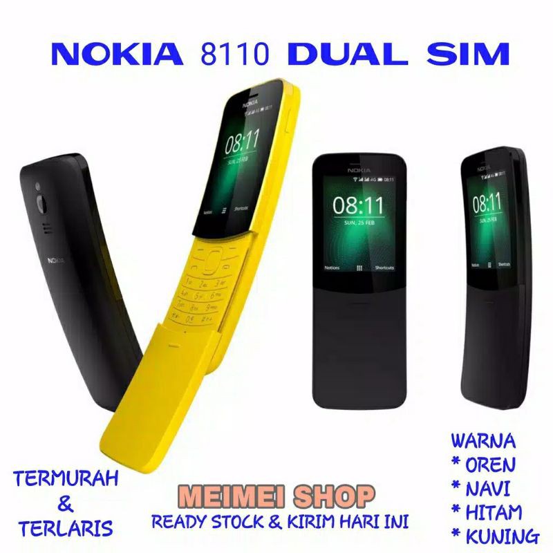 NOKIA 8110 DUAL SIM NOKIA PISANG 8110 NOKIA JADUL BAHASA INDONESIA