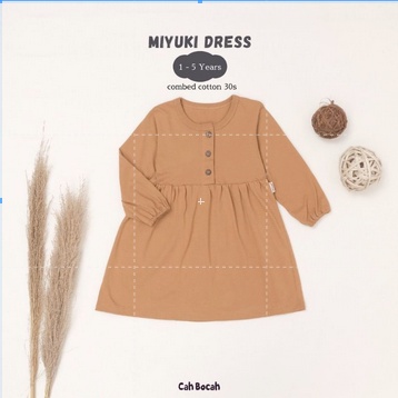 miyuki dress anak lengan panjang