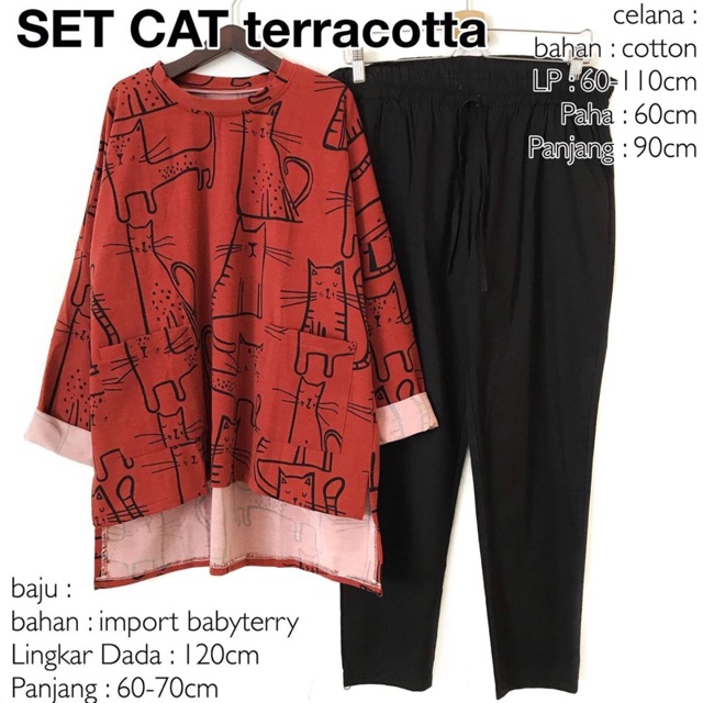 SET CAT TERRACOTTA VINCSHOP VINC_id