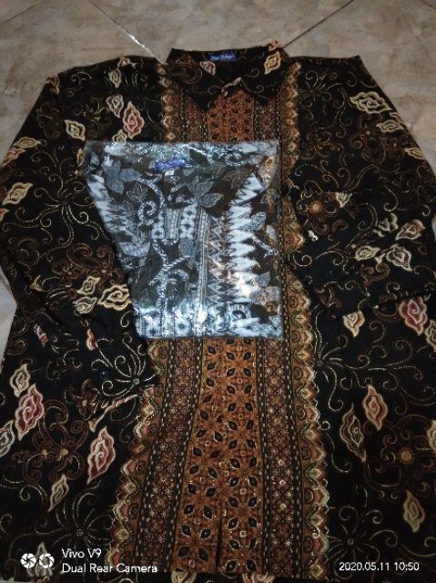 Kemeja Batik Lengan Panjang/ Hem Batik/ Batik Pria Motif Mega Mendung/ Tanjung Pink