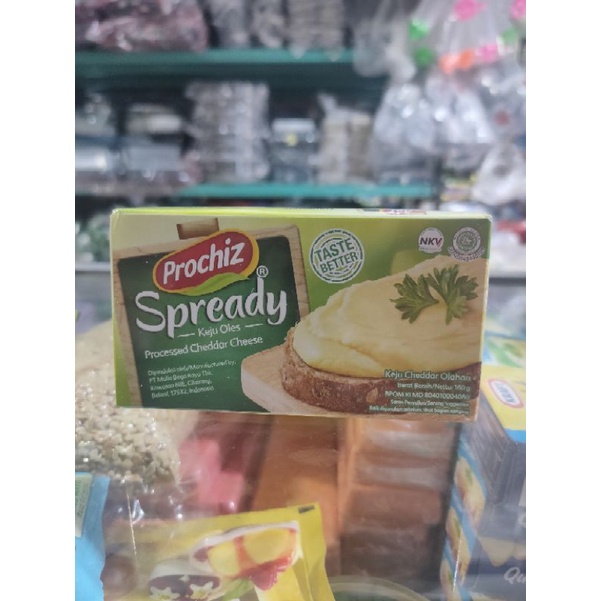 

Prochiz spready krim keju saus keju cair keju oles kemasan kotak 160gram
