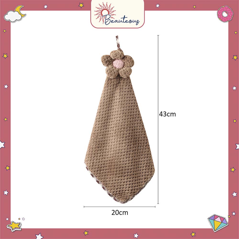 Kain Lap Handuk Tangan Microfiber Hand Towel Gantung Premium