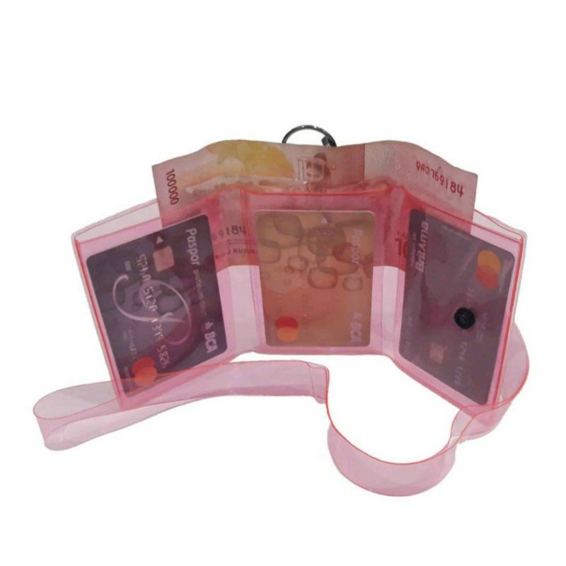dompet walet sako mika gantungan leher kpop. dompet stnk