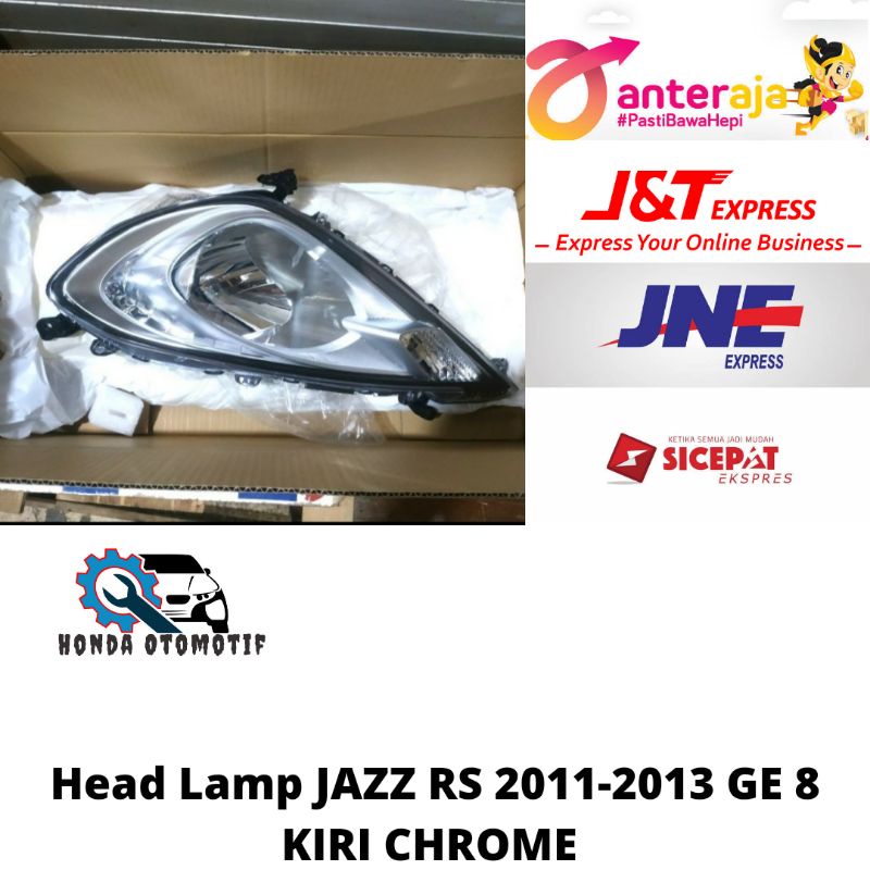 Head Lamp JAZZ RS 2011-2013 GE8 KIRI CHROME