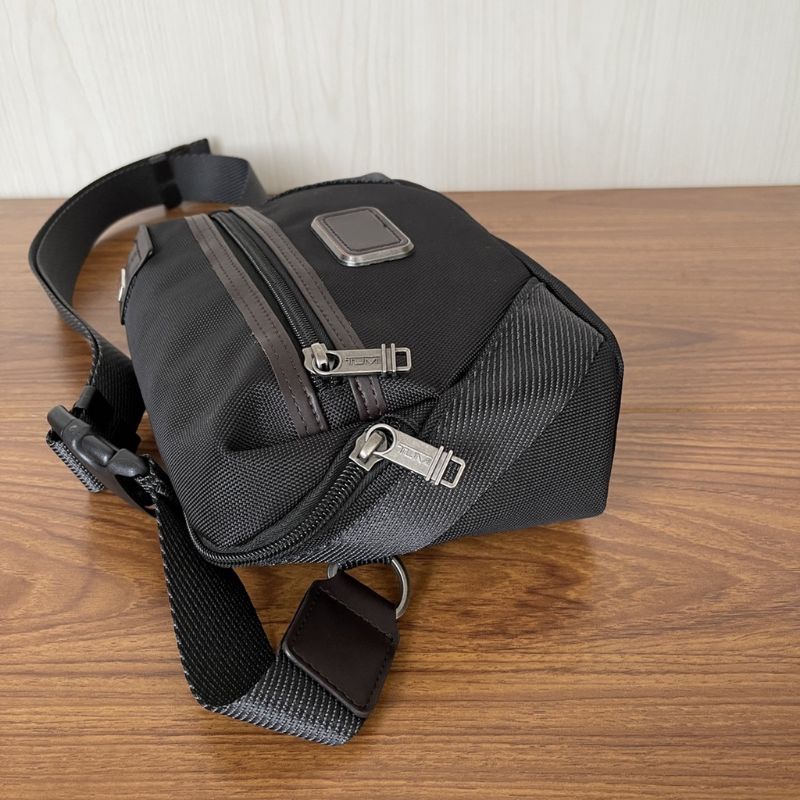 Waistbag Tumi Alpha Bravo Black Waist Pack Tas Pinggang Mirror Quality