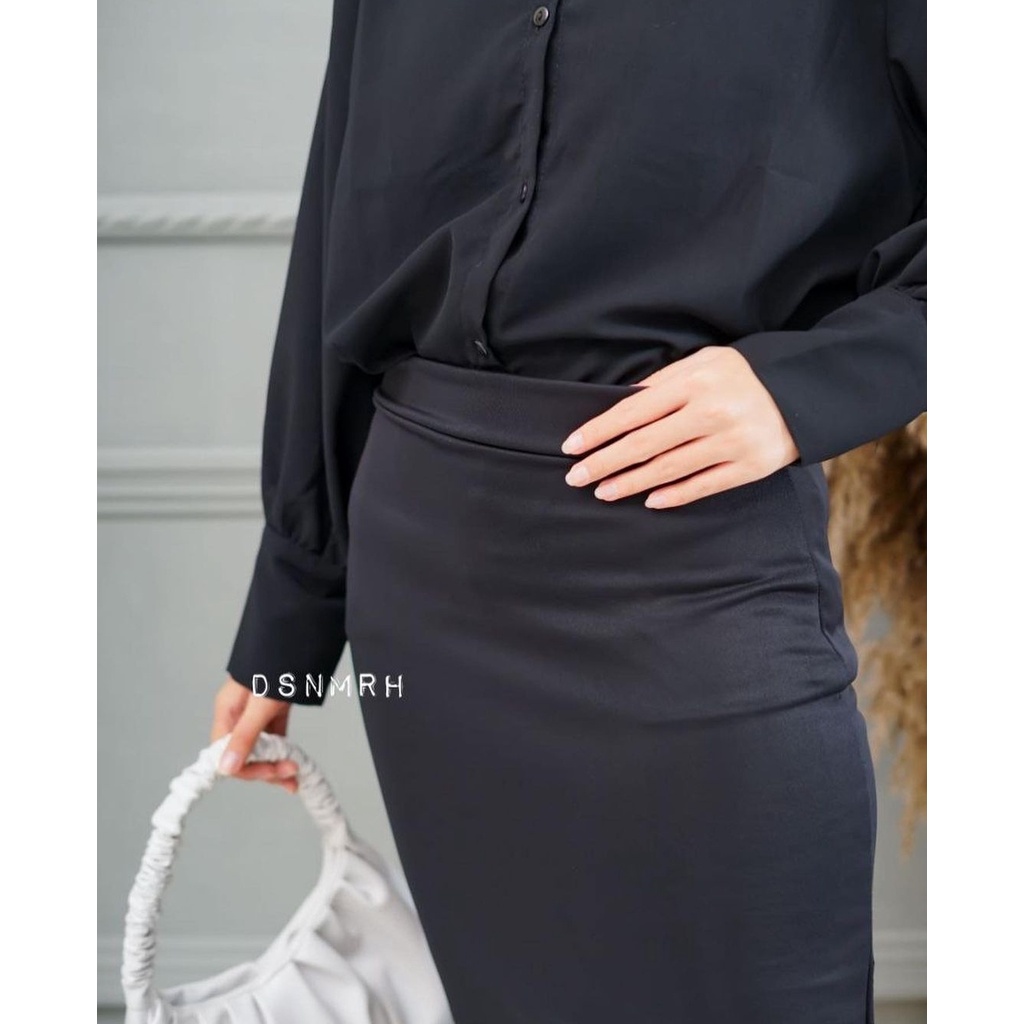 Rok Span Panjang Scuba Premium | Rok Span | Rok Pencil Skirt | Rok Kerja Span Scuba