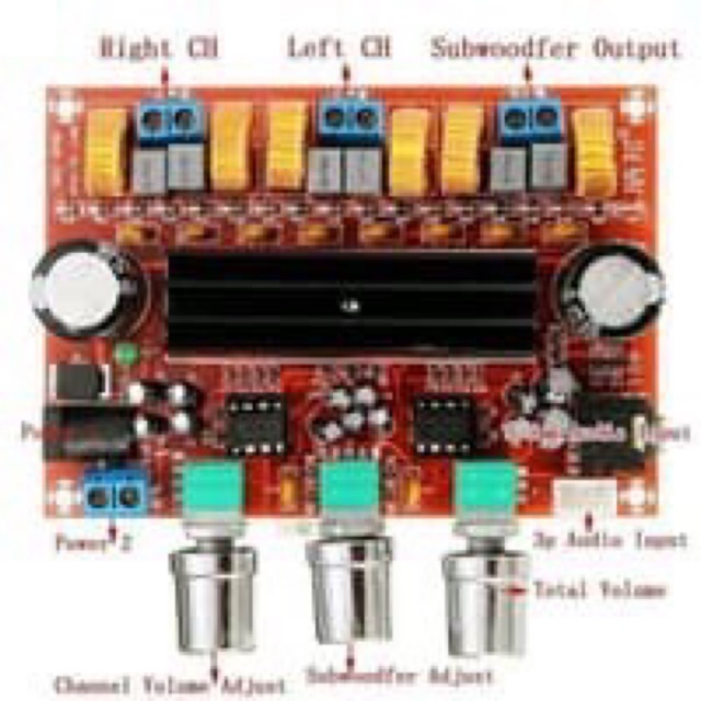 TPA3116D2 50Wx2 + 100W 2.1 TPA3116 Digital Subwofer Power Amplifier