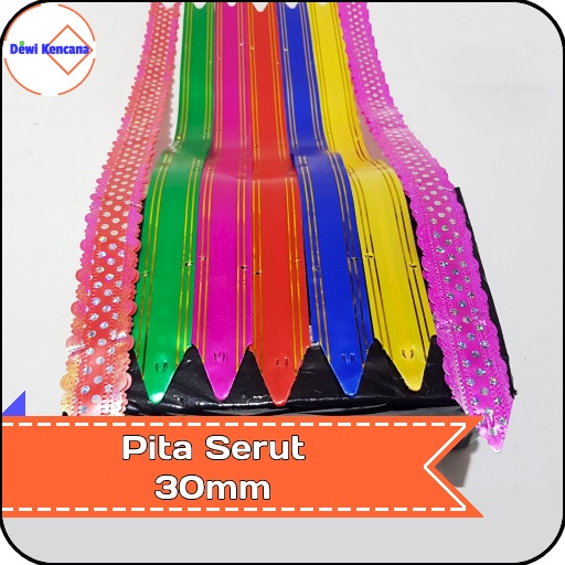 

Pita Serut Pull Flower Ribbon 30mm Pita Bunga Hiasan Suvenir Hadiah