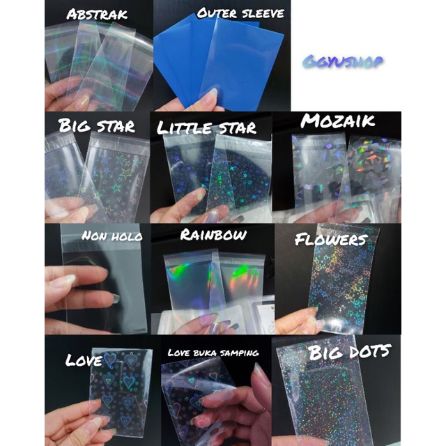 READY INNERSLEEVE HOLO DAN NON HOLO inner sleeve photocard hologram