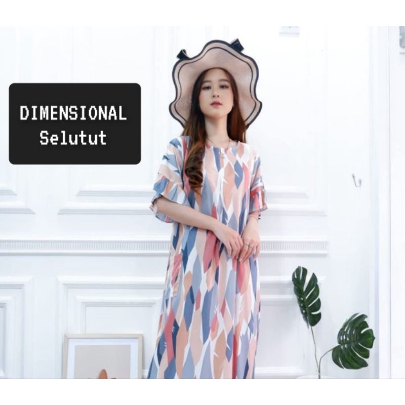 Daster Panjang Selutut Busui Kekinian Non RuffleAFERO-Dst SLTUT (TULIP)