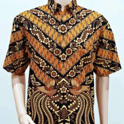 Couple Batik Couple Batik Keluarga Sarimbit Viona Selendang Kuning Gold