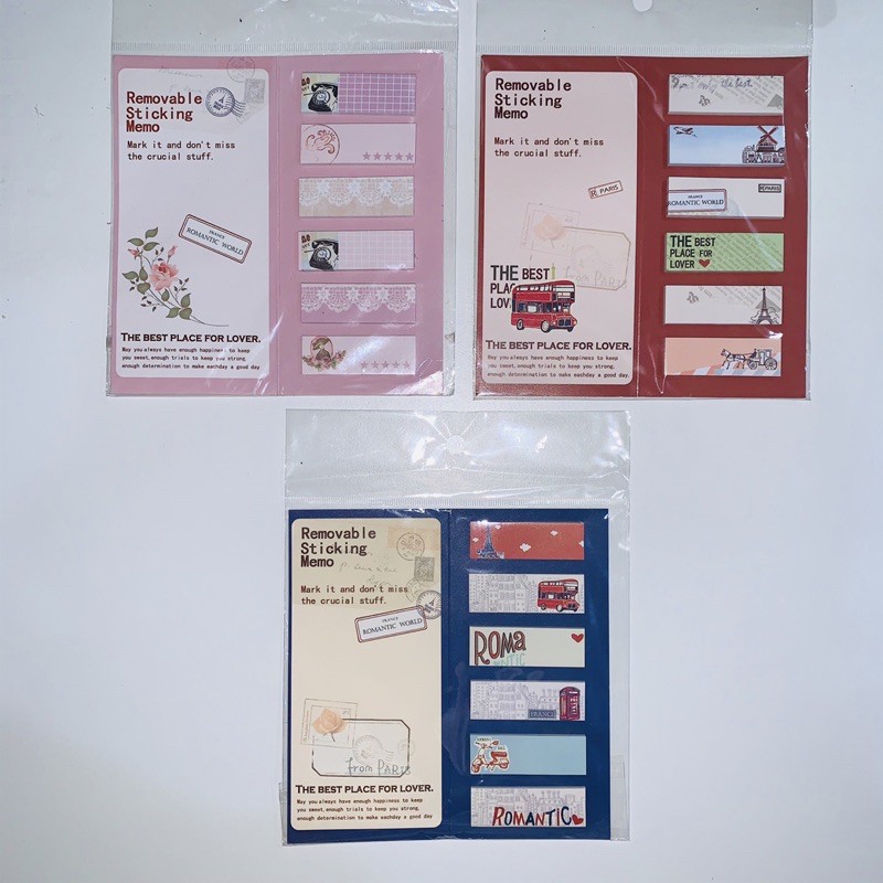 

Sticky Notes Label Post it Memo Tempel Paris Lucu