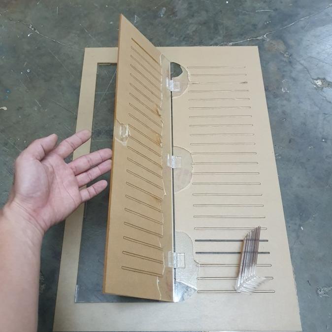 tutup acrylic akuarium 43x30cm custom tutup 3mm