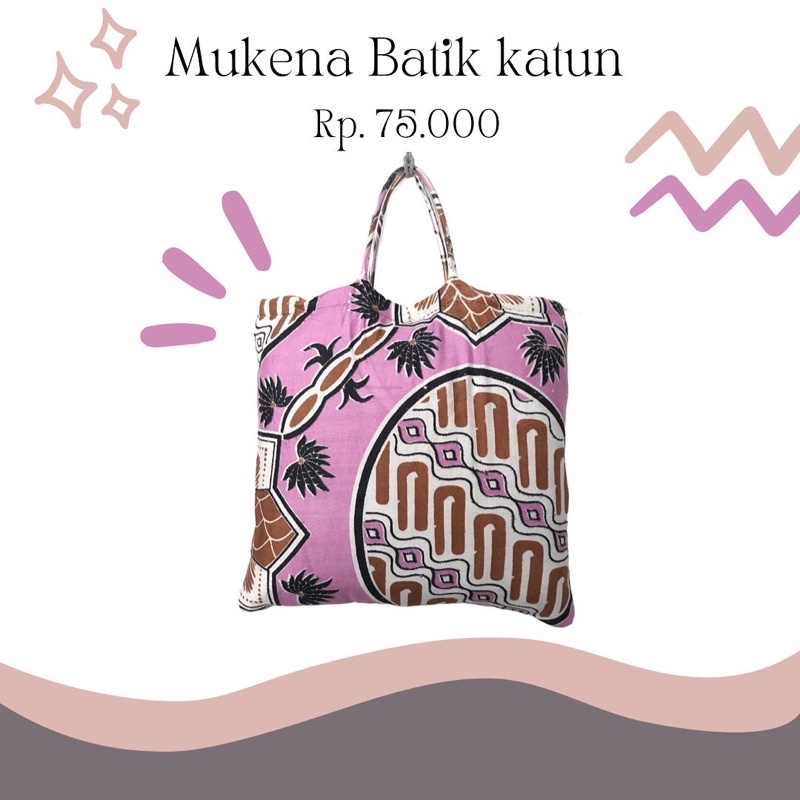 MUKENA BATIK KATUN || MUKENA KATUN SET by SIQATA