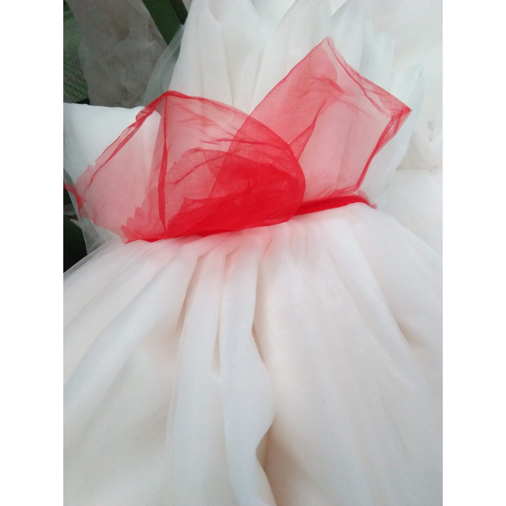 Tulle Nilon Putih / nylon / putih / grey / greige asli