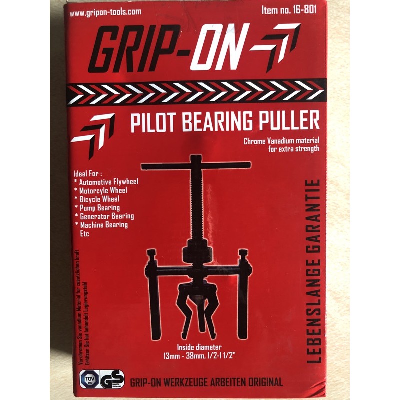 GRIP ON TREKER BEARING DALAM 13-38 MM PILOT BEARING PULLER/ ALAT PENCABUT BEARING DALAM