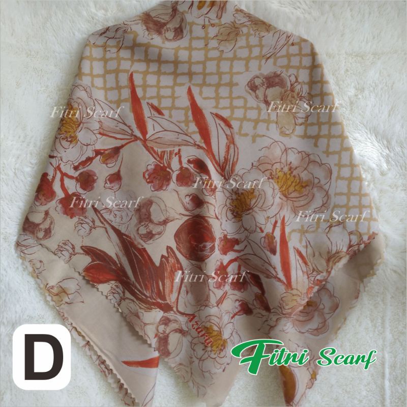 Jilbab PILIH WARNA PILIH MOTIF AZARA LASER segiempat  motif hijab motif kerudung DANISA D2 100-D