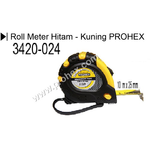 

Roll Meter Hitam - Kuning 3420-024